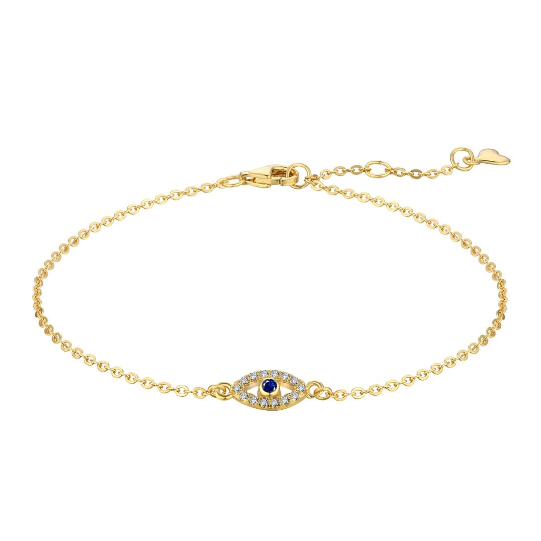 [Solara Jewelry]Evil Eye Shape Necklace