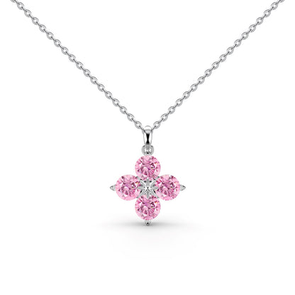 [Solara Jewelry]Four-Leaf Clover And Eight-Pointed Star Necklace