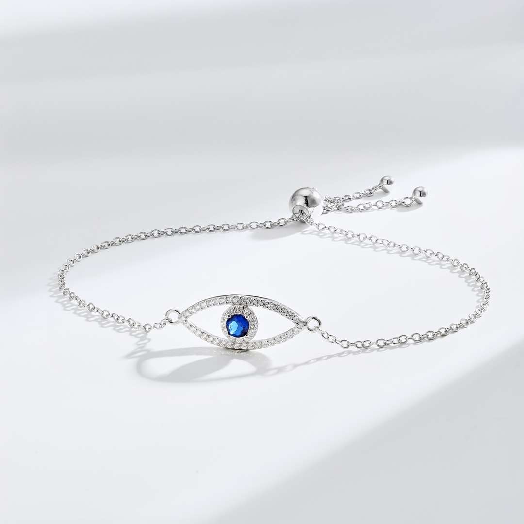 [Solara Jewelry]Devil's Eye Hollow Design Bracelet