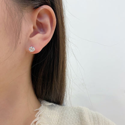 [Solara Jewelry]Dainty Round Shape Earrings