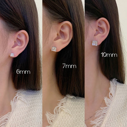 [Solara Jewelry]Delicate Square Shape Earrings