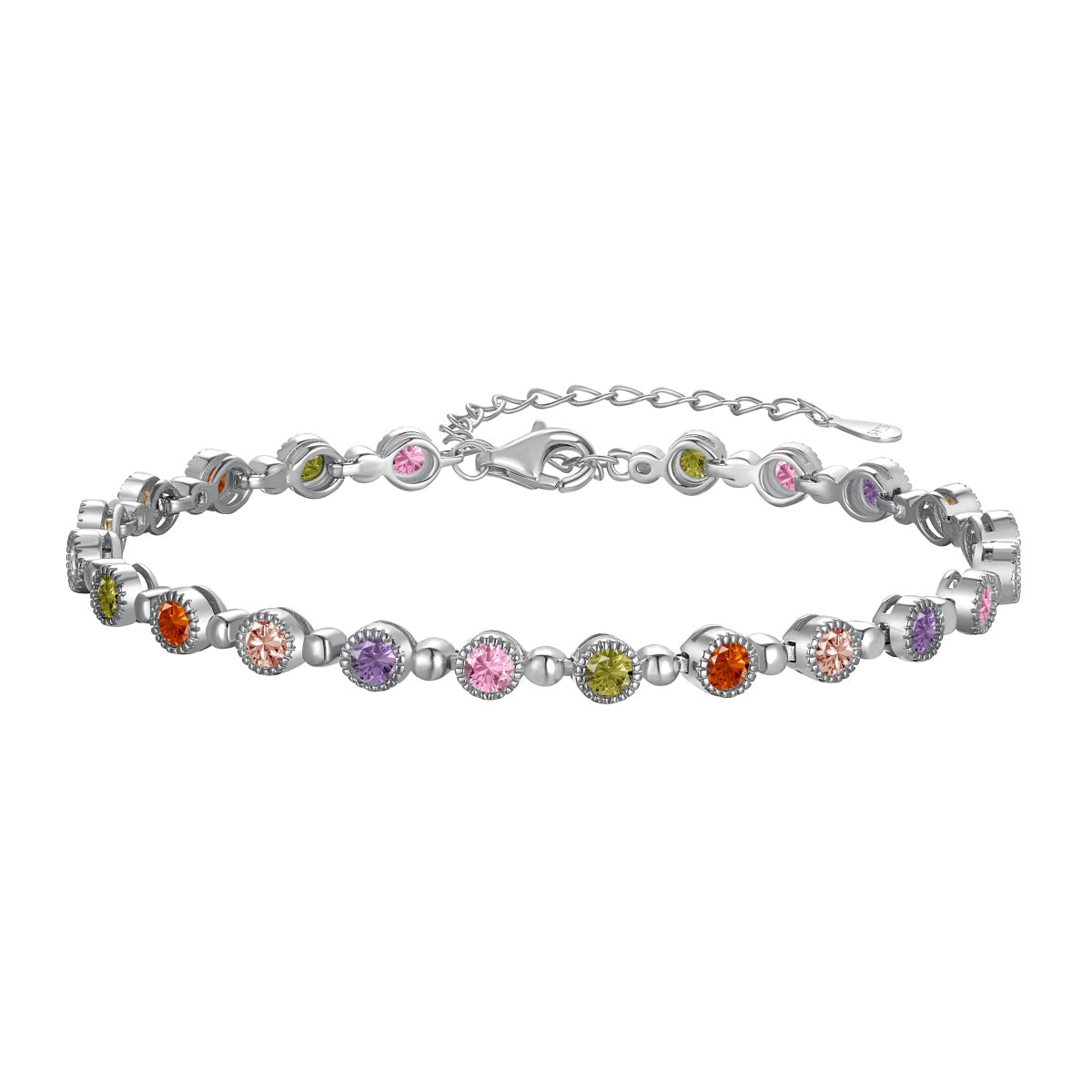[Solara Jewelry]Sparkling Exquisite Round Cut Party Bracelet