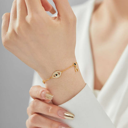[Solara Jewelry]Dainty Eye Shape Necklace