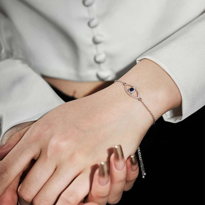 [Solara Jewelry]Devil's Eye Hollow Design Bracelet
