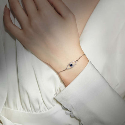 [Solara Jewelry]Devil's Eye Hollow Design Bracelet