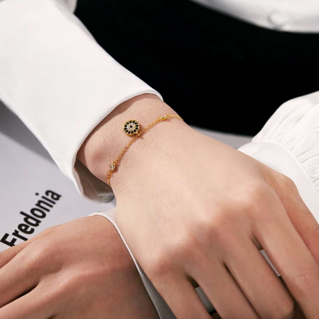 [Solara Jewelry]Devil's Eye Round Shape Bracelet