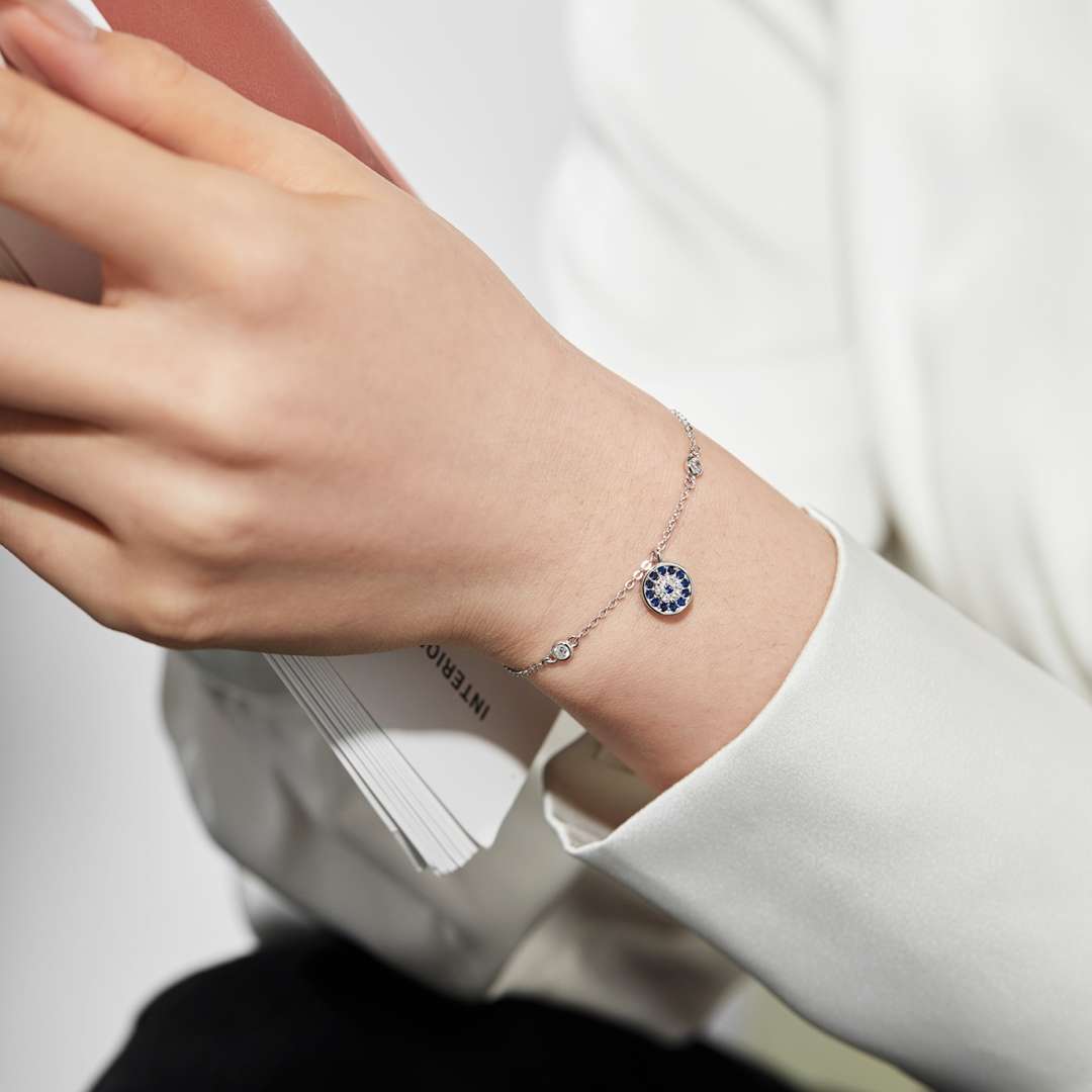 [Solara Jewelry]Devil's Eye Round Shape Bracelet