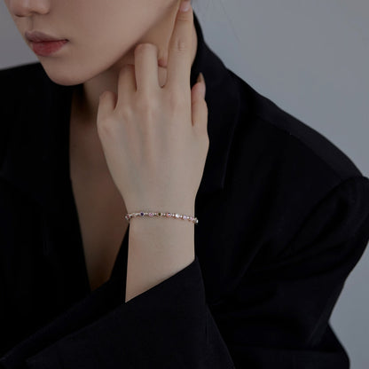 [Solara Jewelry]Sparkling Exquisite Round Cut Party Bracelet