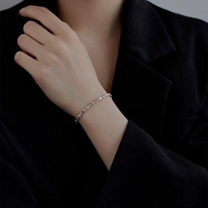 [Solara Jewelry]Sparkling Exquisite Round Cut Party Bracelet