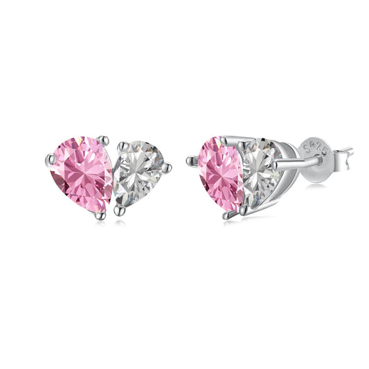 [Solara Jewelrys ]Dazzling Elegant Heart Cut Lover Earrings
