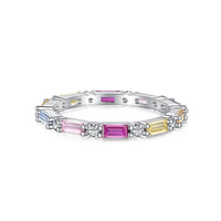 [Solara Jewelry]Lively In Shades エレガントラディアントカットデイリーリング