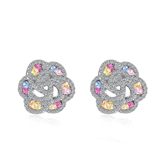 [Solara Jewelrys ]Exquisite Flower Shape Daily Earrings