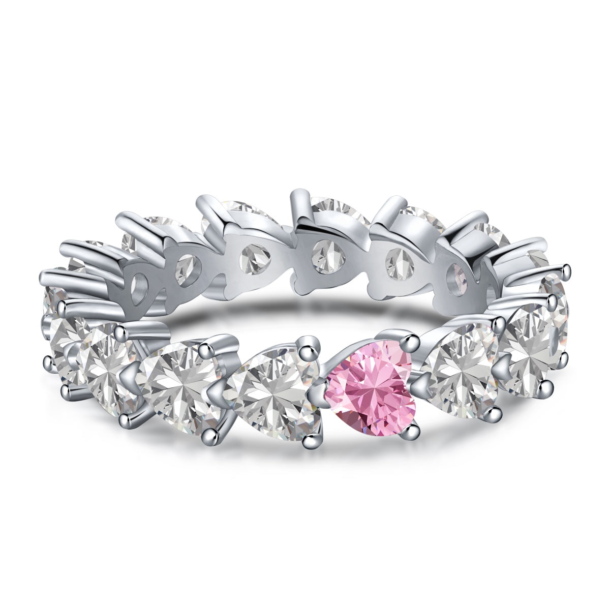 [Solara Jewelrys ]0.25 Carat Radiant Romance Heart Cut Lover Ring