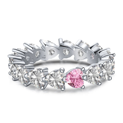 [Solara Jewelrys ]0.25 Carat Radiant Romance Heart Cut Lover Ring
