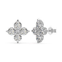 [Solara Jewelry]四つ葉のクローバー八芒星ピアス