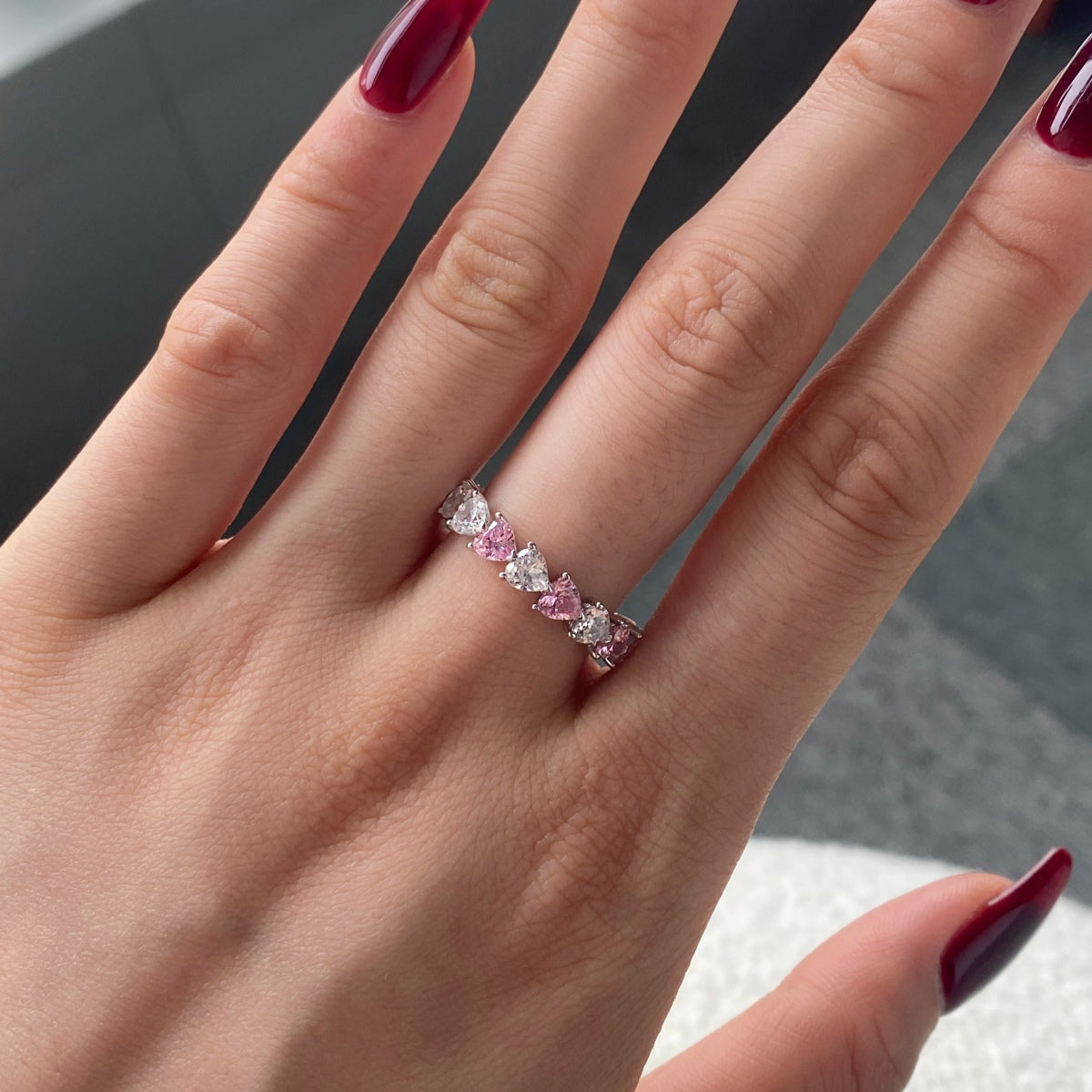 [Solara Jewelrys ]0.25 Carat Radiant Romance Heart Cut Lover Ring
