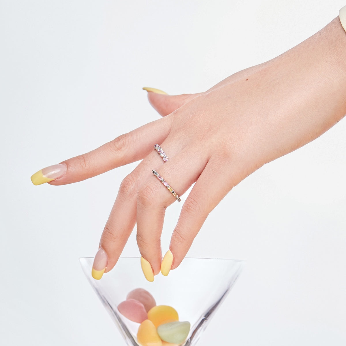 [Solara Jewelry]Charming Colorful Round Cut Daily Ring