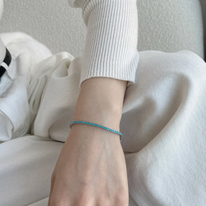 [Solara Jewelry]Dazzling Exquisite Round Cut Daily Bracelet
