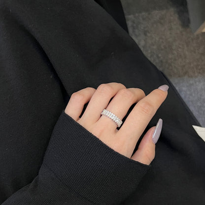 [Solara Jewelry]Splashy Ornate Emerald Cut Cocktail Ring