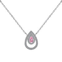 [Solara Jewelry]Sparkling Pear Cut Necklace