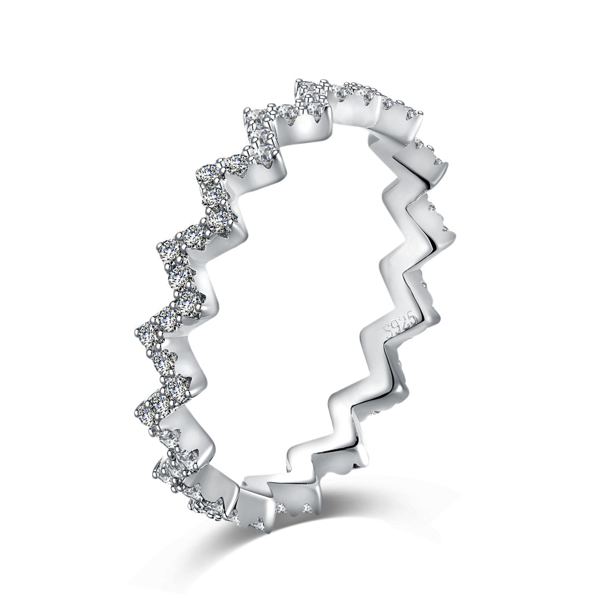 [Solara Jewelry]Delicate Enchanting Wave Shape Daily Ring