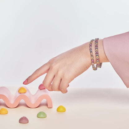 [Solara Jewelry]Ornate Sparkling Round Cut Party Bracelet