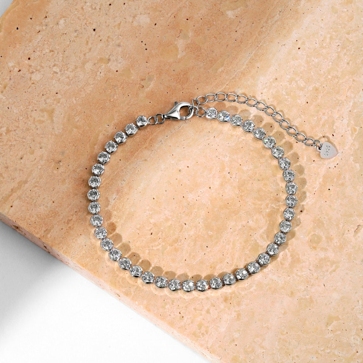 [Solara Jewelry]Dazzling Sparkling Round Cut Daily Bracelet