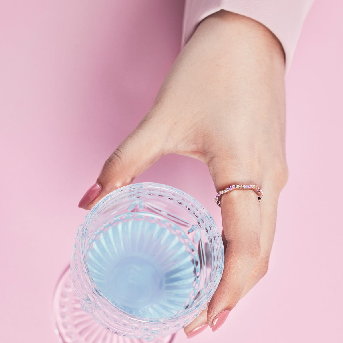 [Solara Jewelry]Dainty Colorful Round Cut Party Ring