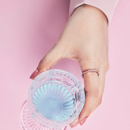 [Solara Jewelry]Dainty Colorful Round Cut Party Ring