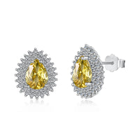 [Solara Jewelry]Delicate Gorgeous Pear Cut Daily Earrings