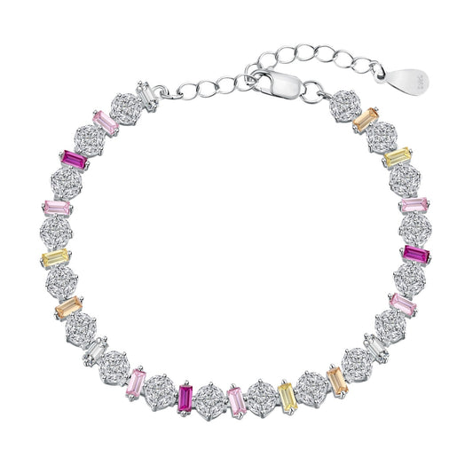 [Solara Jewelrys ]Radiant Colorful Round Shape Daily Bracelet