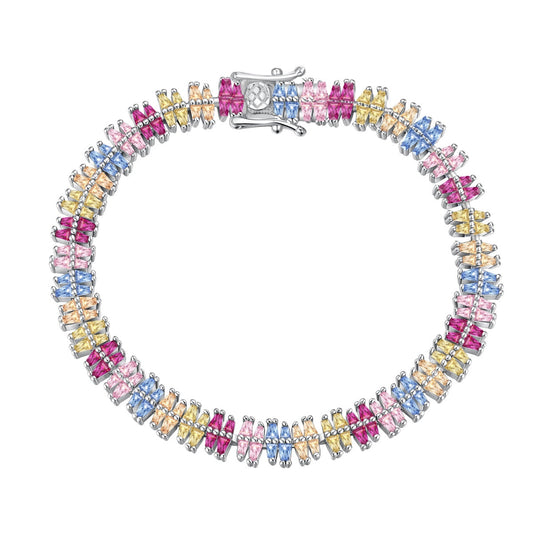 [Solara Jewelrys ]Sparkling Exquisite Multi Cut Party Bracelet