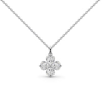 [Solara Jewelry] Herzförmige vierblättrige Kleeblatt-Perlenkette