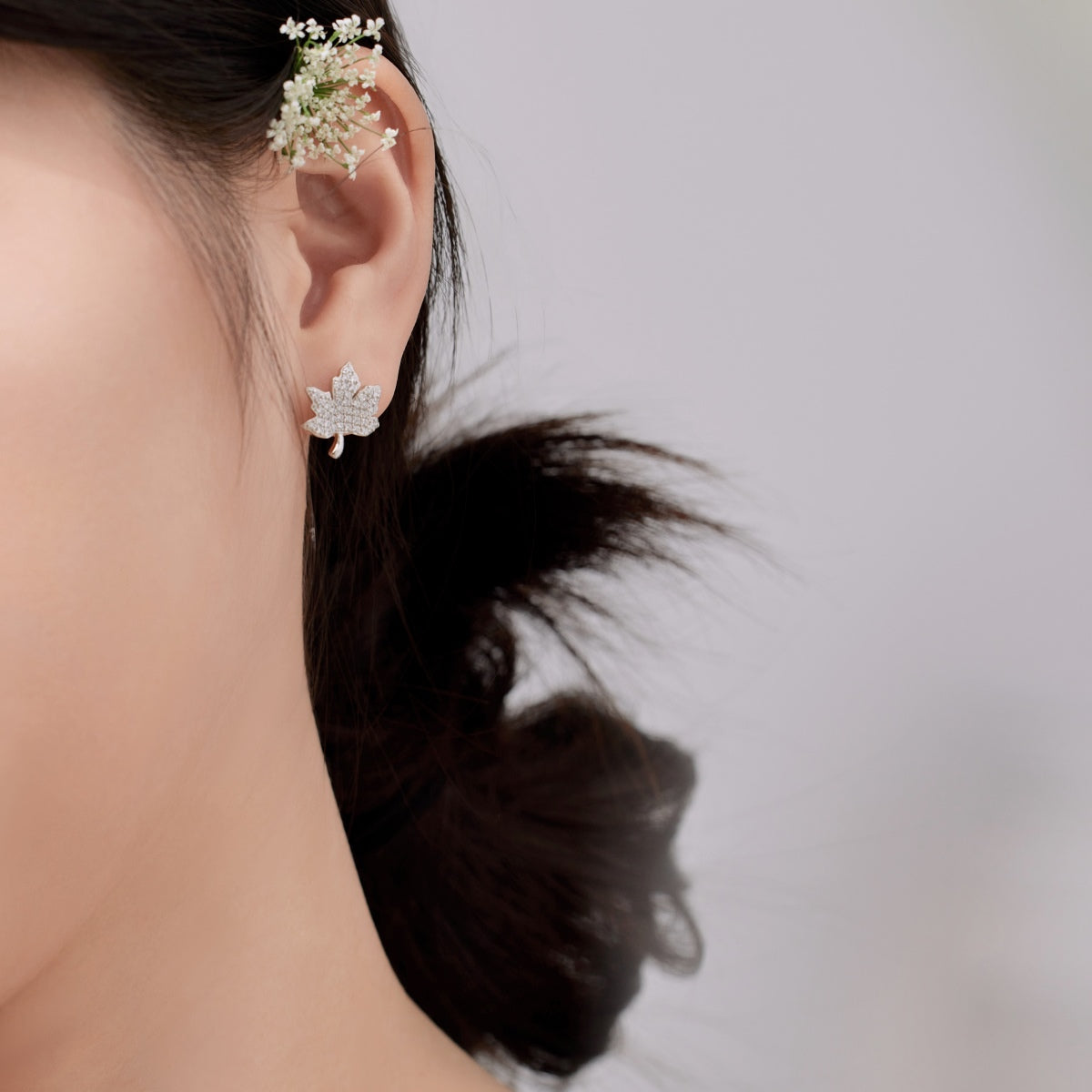 [Solara Jewelry]Exquisite Maple Leaf Design Earrings