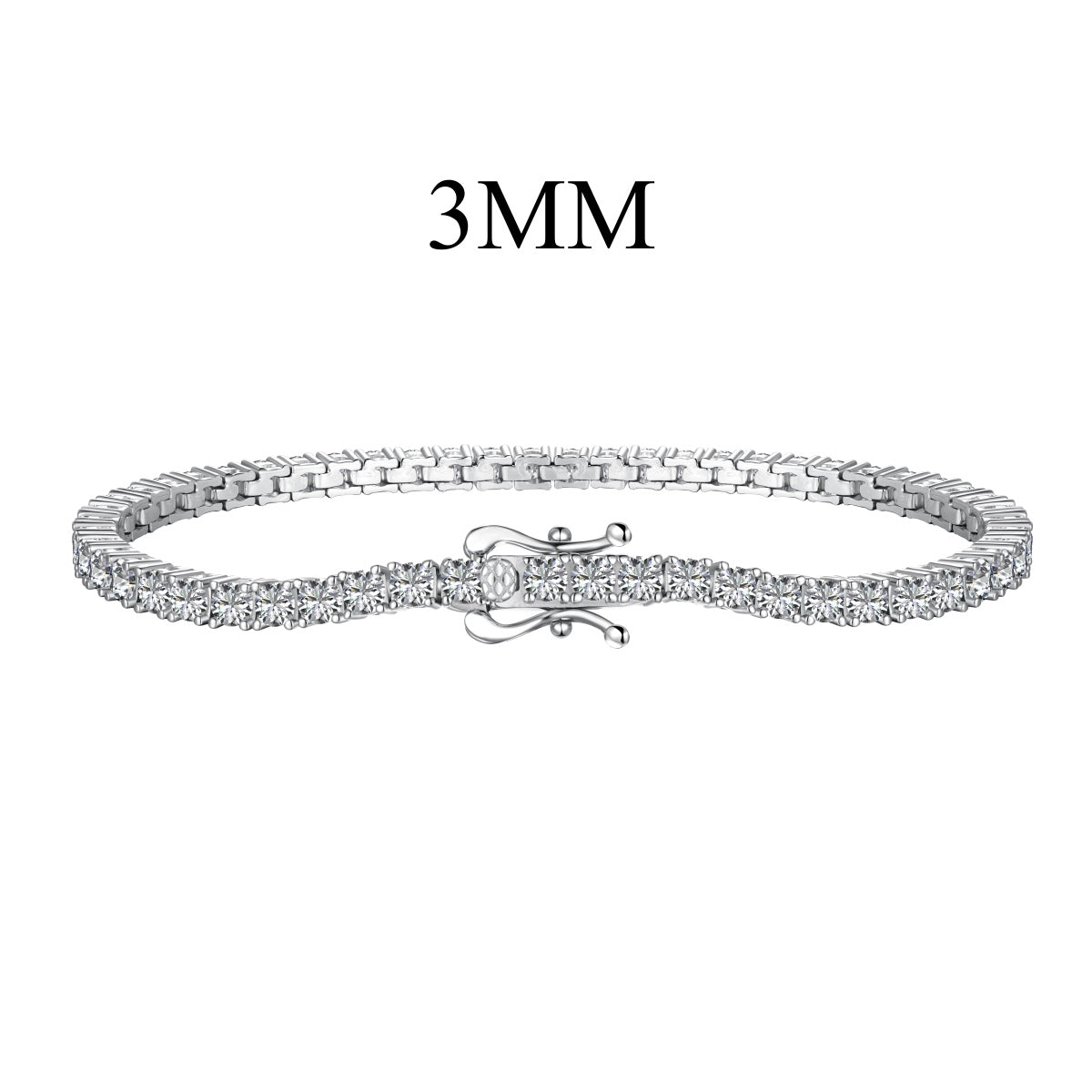 [Solara Jewelry]Dainty Charming Round Cut Tennis Bracelet