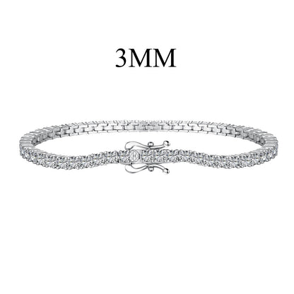 [Solara Jewelry]Dainty Charming Round Cut Tennis Bracelet