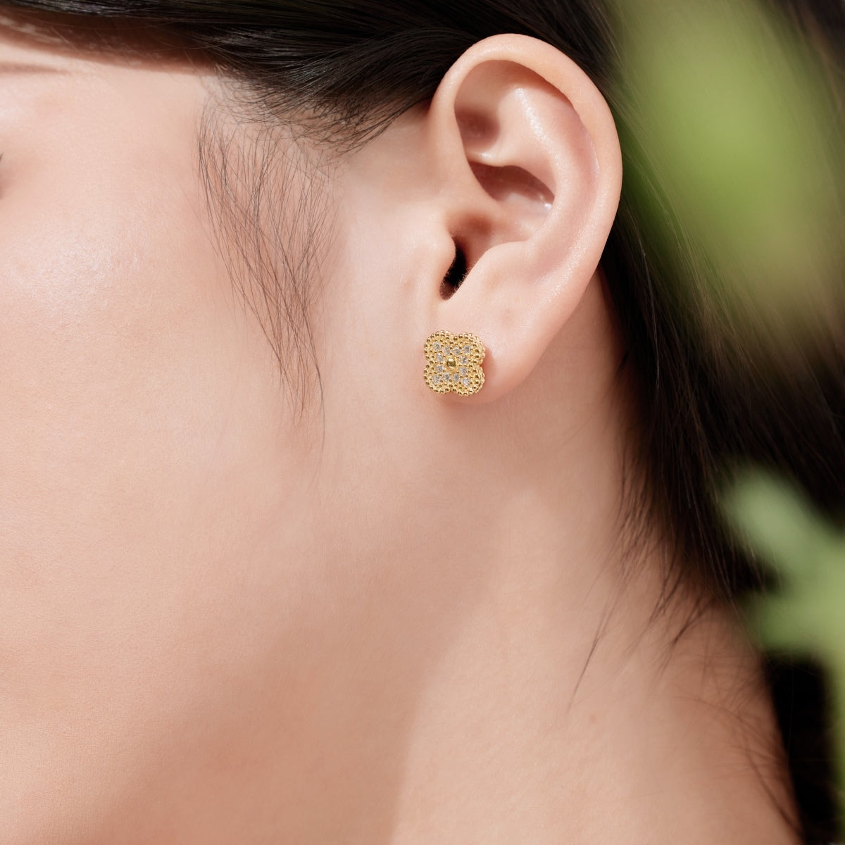 [Solara Jewelry]Four Leaf Clover Fashion Earrings