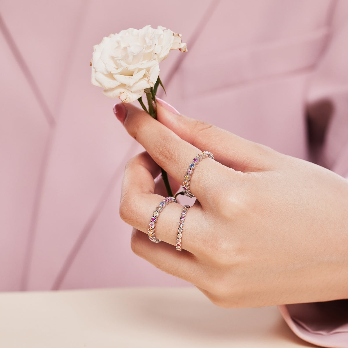 [Solara Jewelry]Exquisite Colorful Round Cut Party Ring