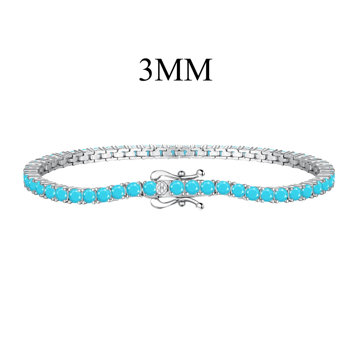 [Solara Jewelry]Dainty Charming Round Cut Tennis Bracelet