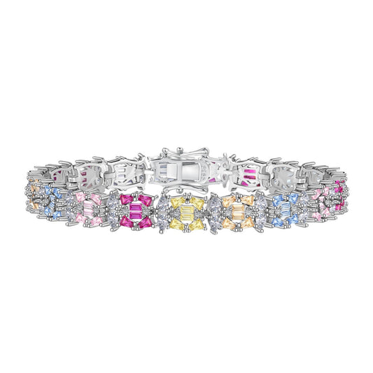 [Solara Jewelrys ]Delicate Colorful Multi Cut Party Bracelet