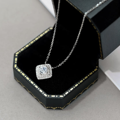 [Solara Jewelry]Sparkling Asscher Cut Necklace