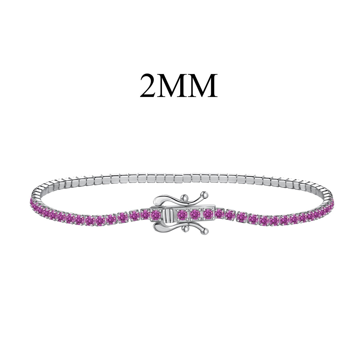 [Solara Jewelry]Radiant Colorful Round Cut Party Bracelet