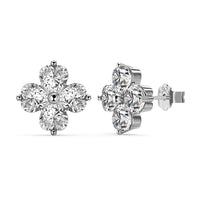 [Solara Jewelry] Vierblättrige Kleeblatt-Kugelohrringe