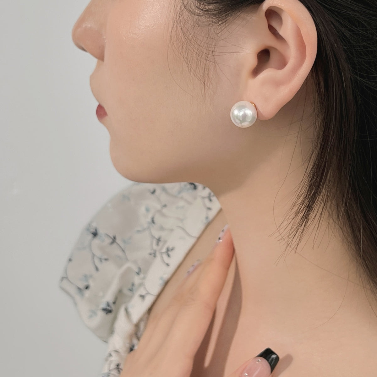 [Solara Jewelry]Delicate Pearl Earrings