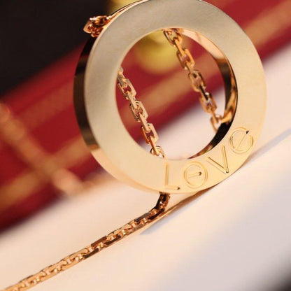 [Solara Jewelry]LOVE NECKLACE ADJUSTABLE ROSE GOLD