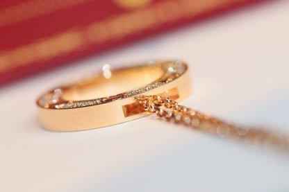 [Solara Jewelry]LOVE NECKLACE ADJUSTABLE ROSE GOLD