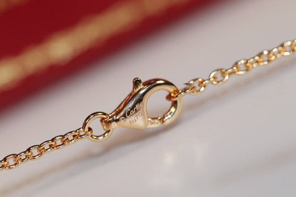 [Solara Jewelry]LOVE NECKLACE PINK GOLD AND SILVER