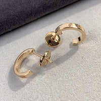 [Solara Jewelry]LOVE EARRINGS 2.65MM PINK GOLD