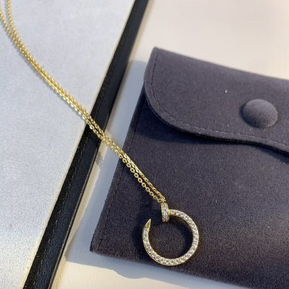 [Solara Jewelry]JUSTE NECKLACE GOLD DIAMONDS