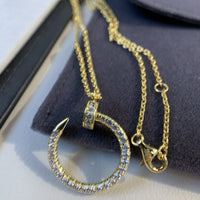 [Solara Jewelry]JUSTE NECKLACE GOLD DIAMONDS